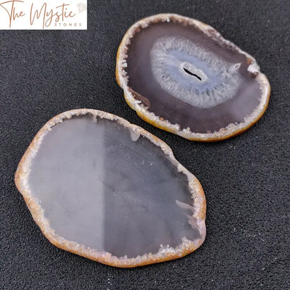 Agate Geode Crystal Coaster Set