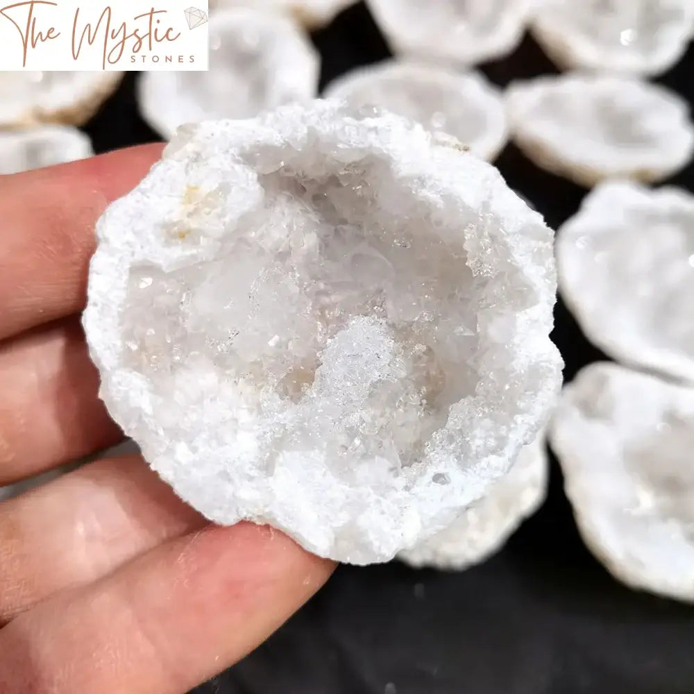 Agate Geode Quartz Cluster Half