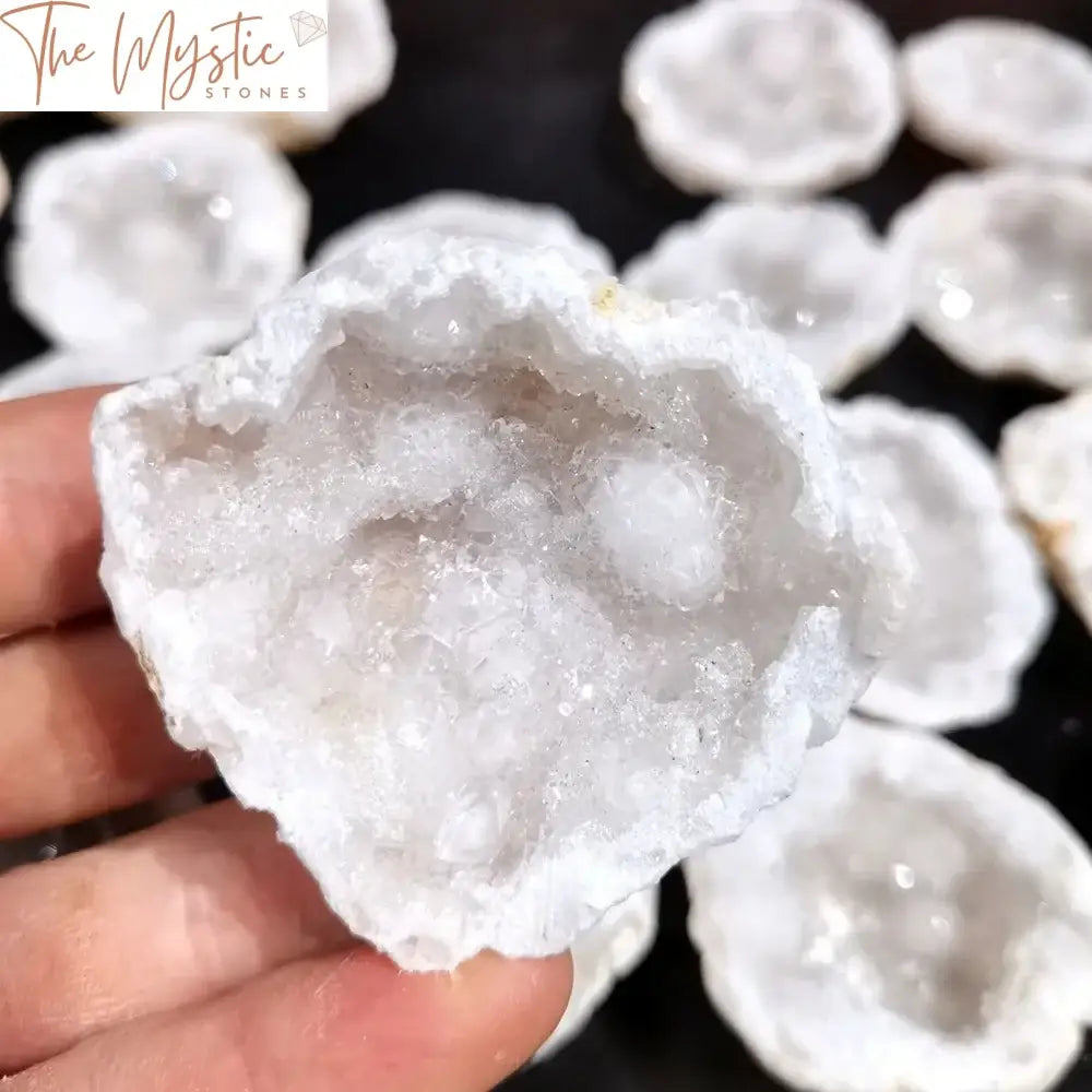 Agate Geode Quartz Cluster Half