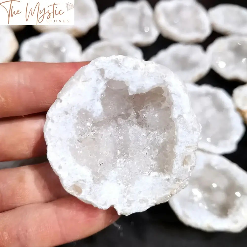 Agate Geode Quartz Cluster Half