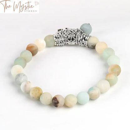 Amazonite Tree Of Life Meditation Bracelet