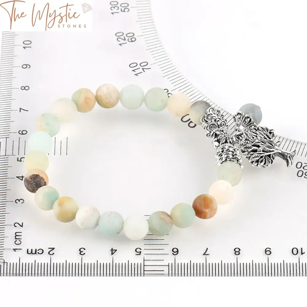 Amazonite Tree Of Life Meditation Bracelet