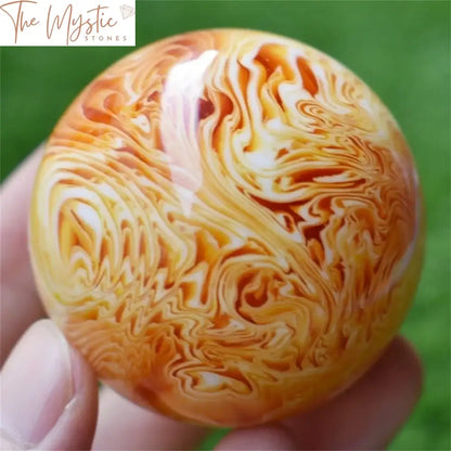 Amber Beeswax Resin Healing Sphere Pair