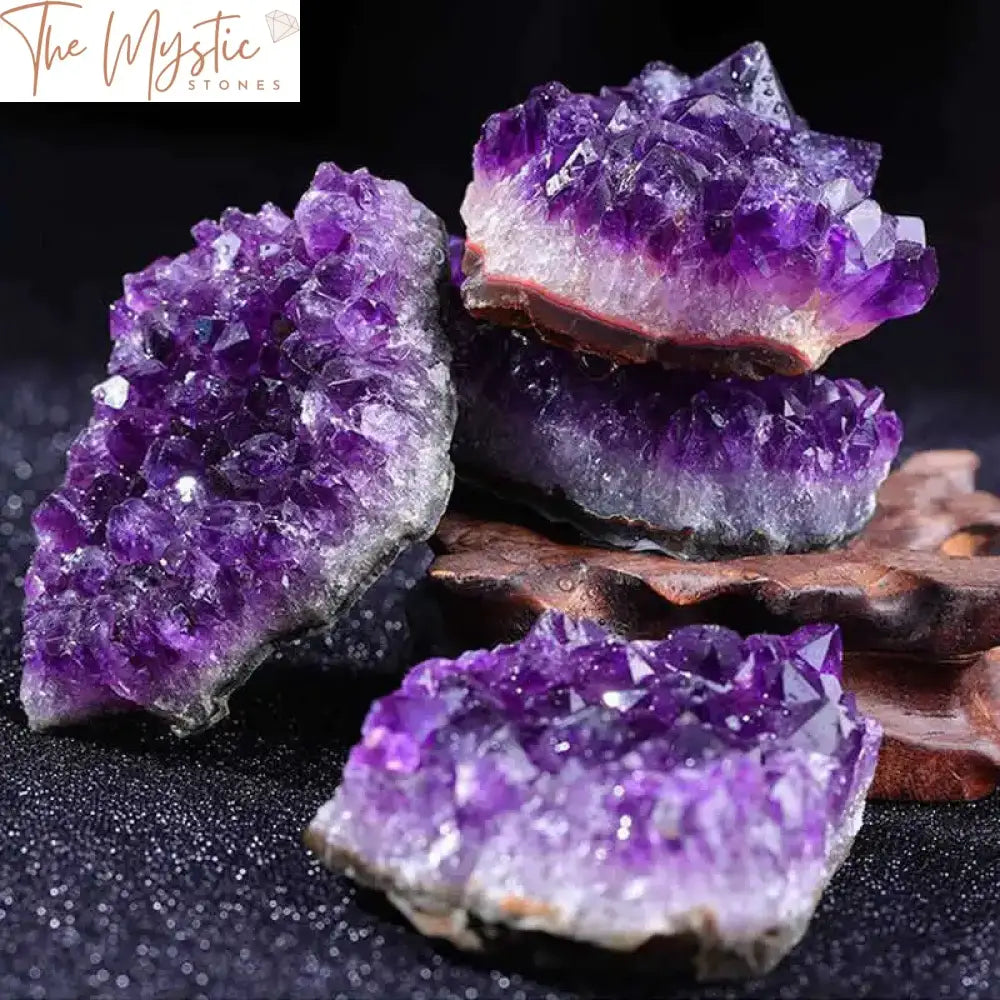 Amethyst Cluster Geode Druzy Quartz 200G-300G