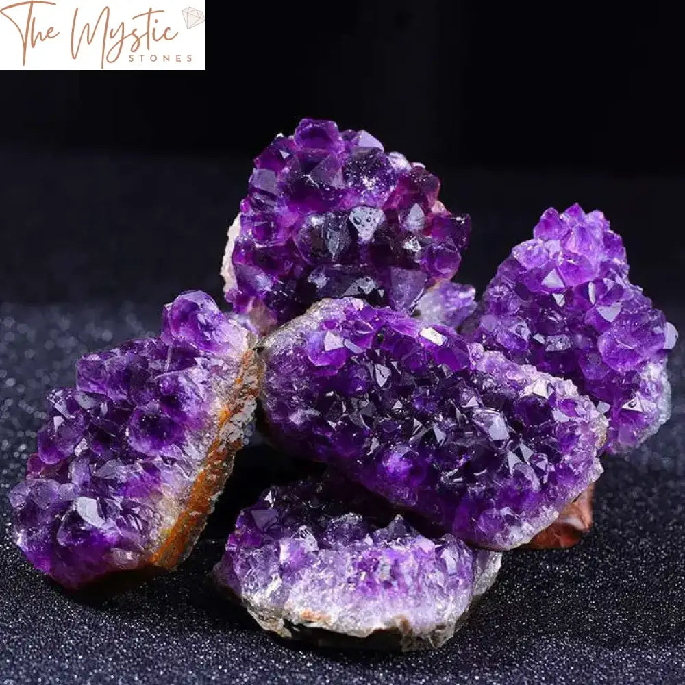 Amethyst Cluster Geode Druzy Quartz 200G-300G