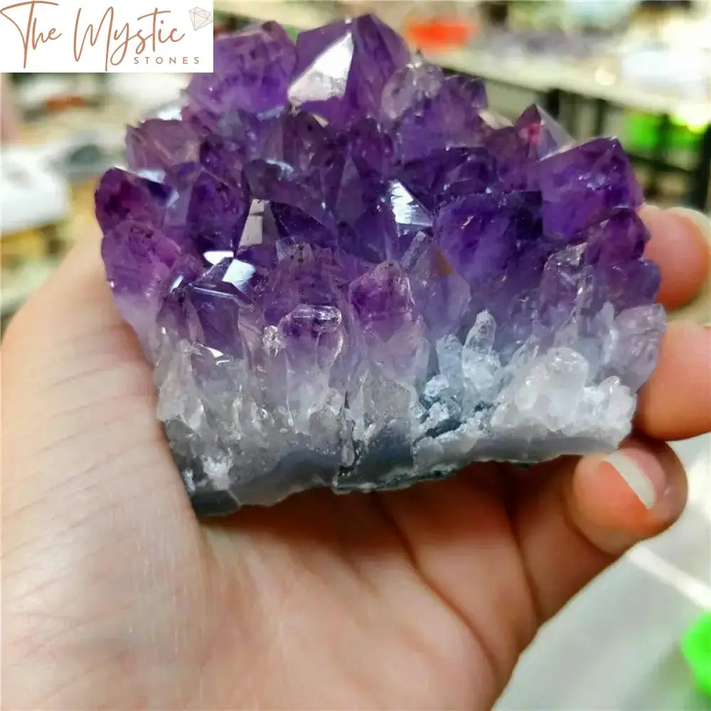 Amethyst Cluster Geode Druzy Quartz 200G-300G