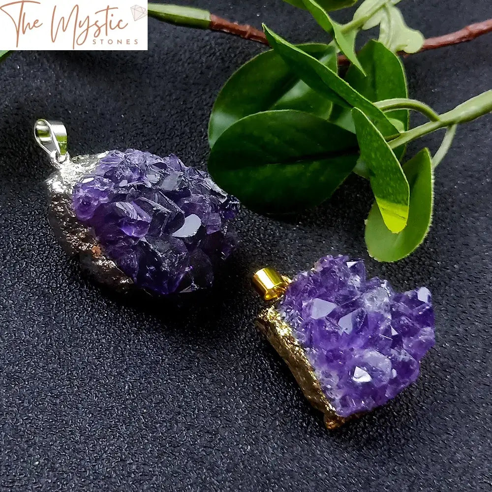 Amethyst Cluster Reiki Pendant