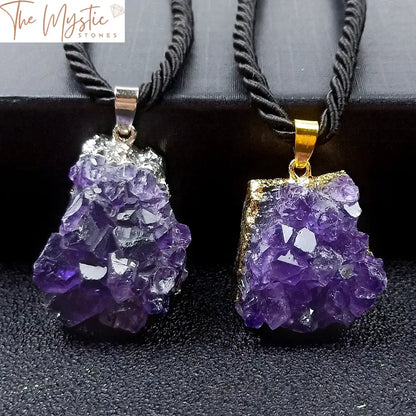 Amethyst Cluster Reiki Pendant