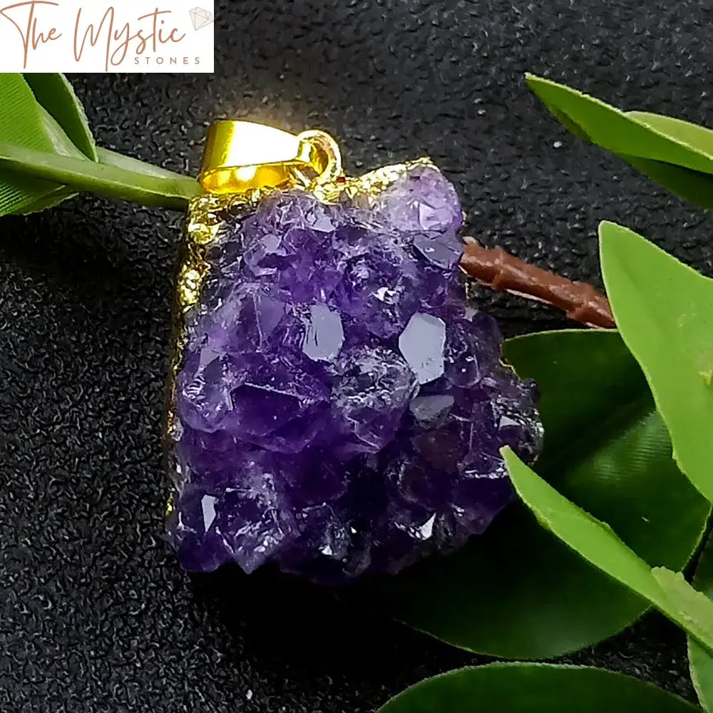 Amethyst Cluster Reiki Pendant