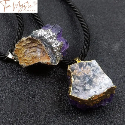 Amethyst Cluster Reiki Pendant