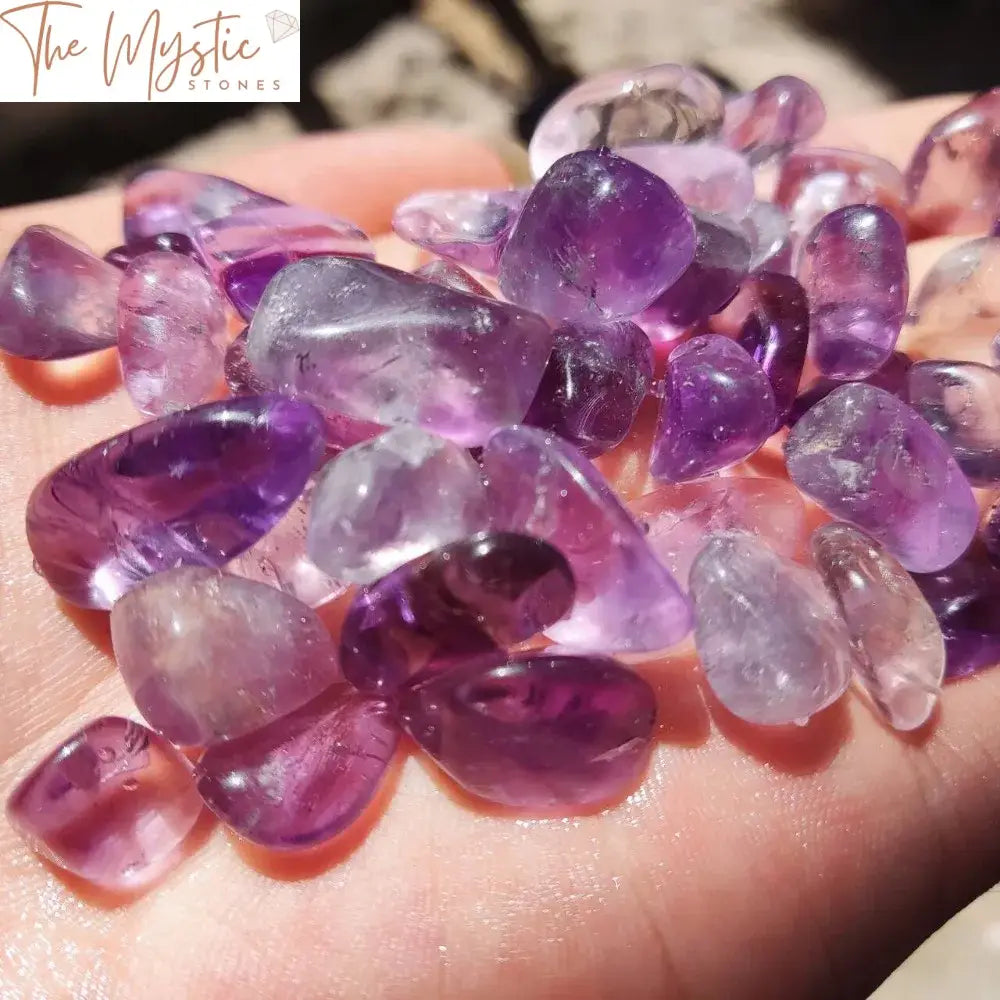 Amethyst Crystal Chips For Reiki Healing And Decor