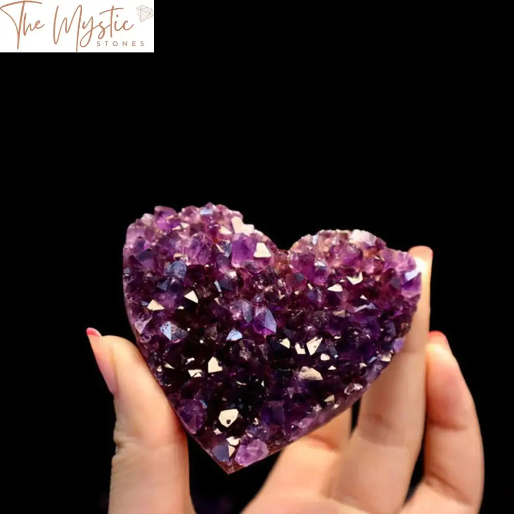 Amethyst Heart Crystal Cluster