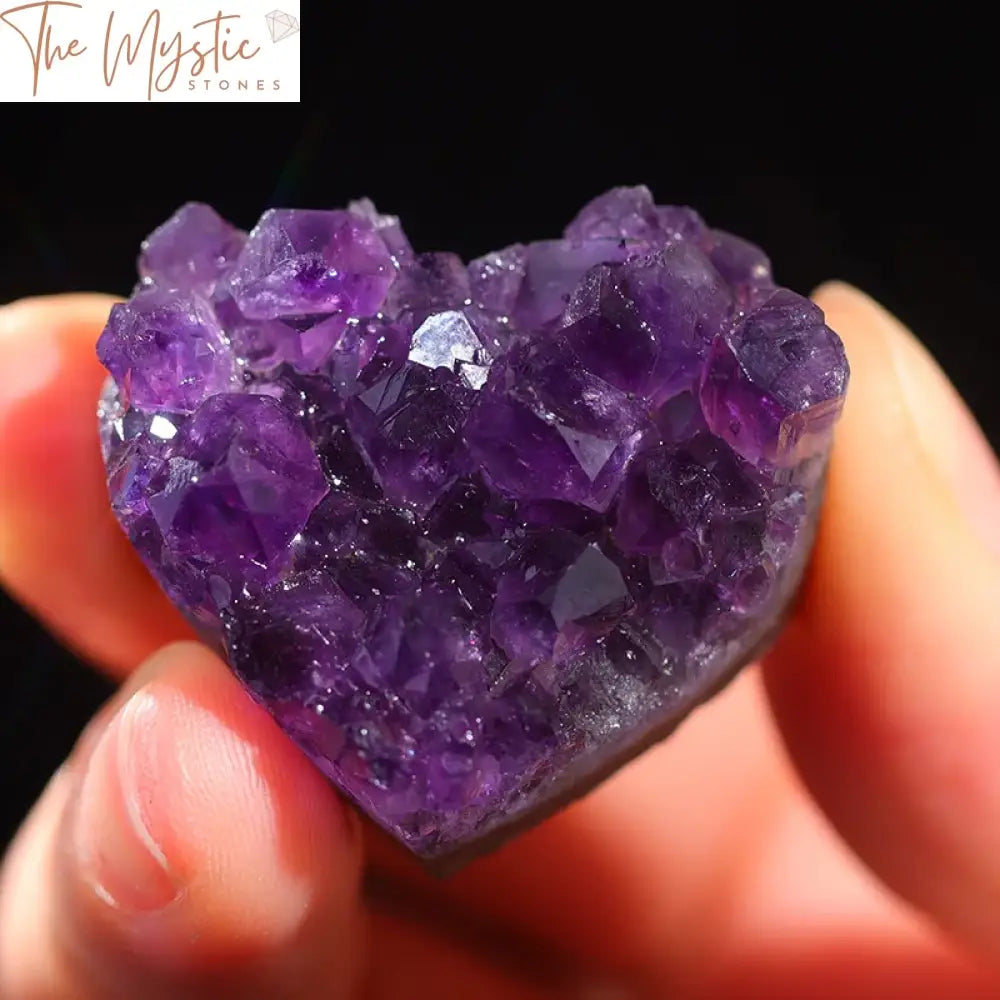 Amethyst Heart Crystal Cluster