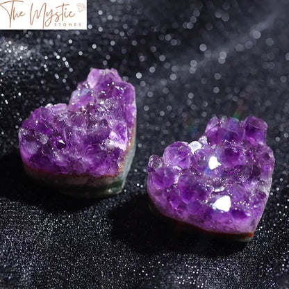 Amethyst Heart Crystal Cluster