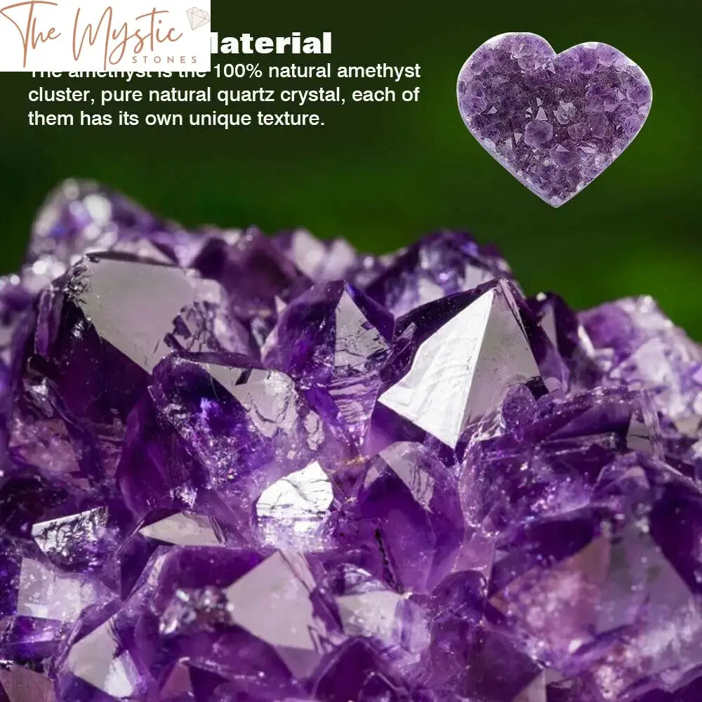 Amethyst Heart Crystal Cluster