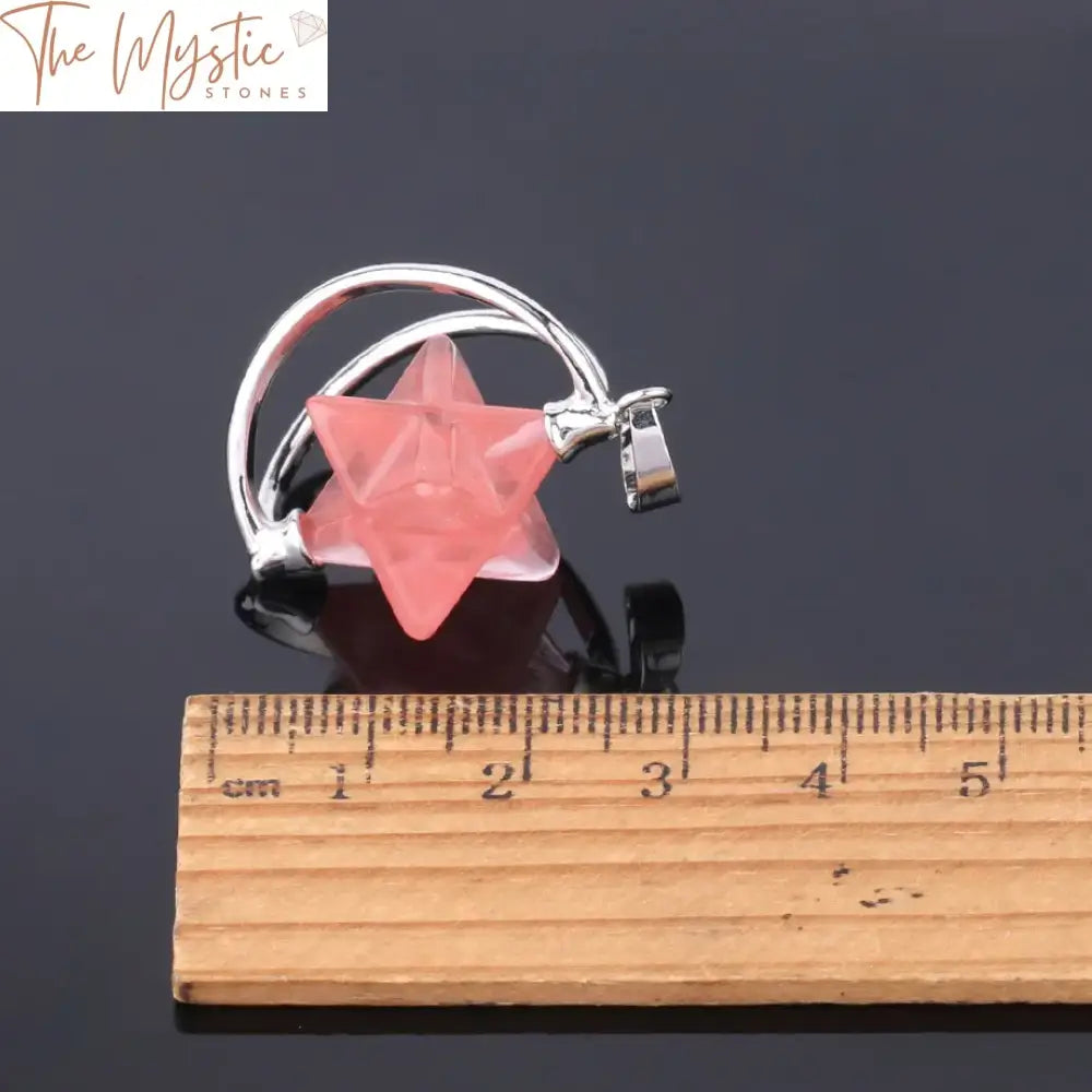 Amethyst Merkabah Crystal Pendant