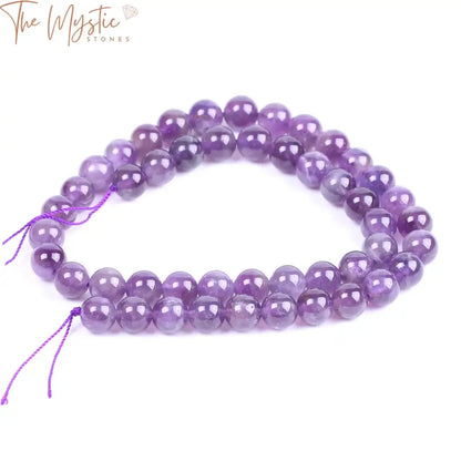 Amethyst Quartz 8Mm Round Beads