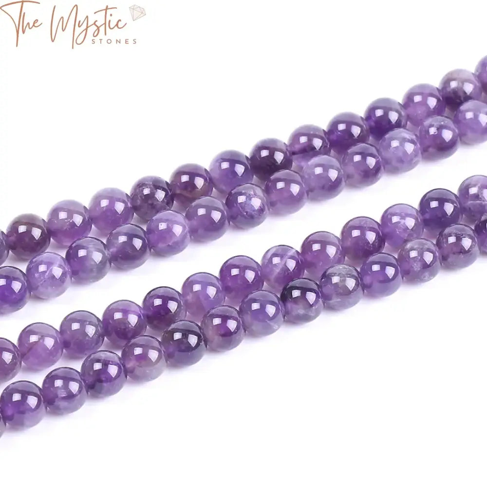 Amethyst Quartz 8Mm Round Beads