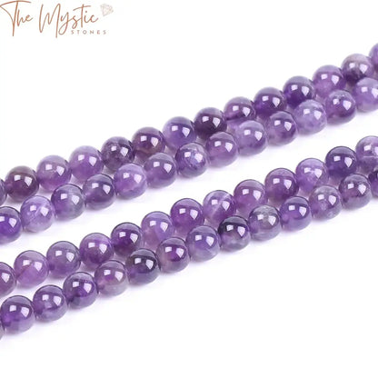 Amethyst Quartz 8Mm Round Beads