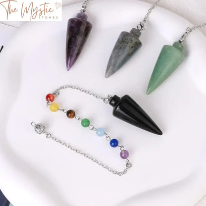 Amethyst Quartz Crystal Dowsing Pendulum