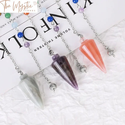 Amethyst Quartz Crystal Dowsing Pendulum