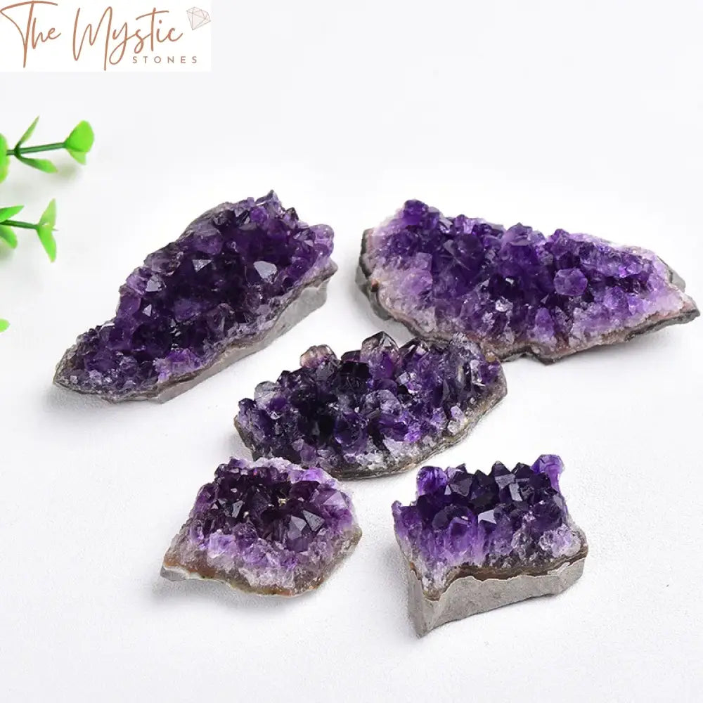 Amethyst Quartz Geode Cluster Ornament