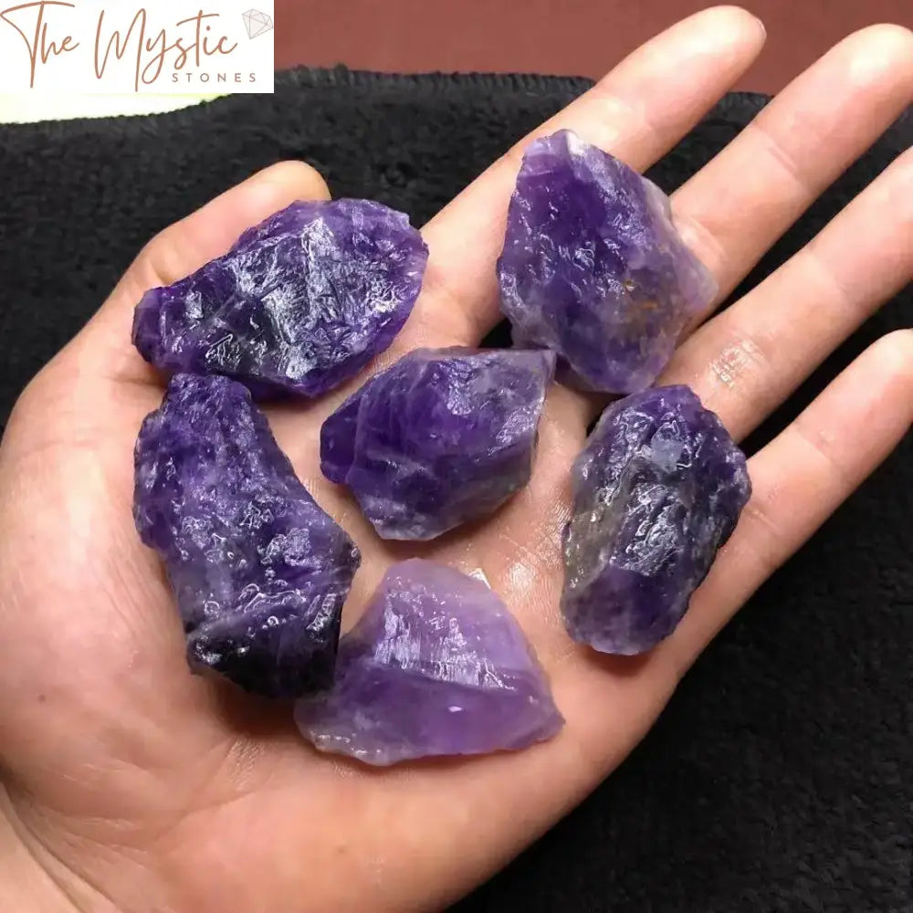 Amethyst Raw Crystal Quartz Stones 1-2’’ Bulk