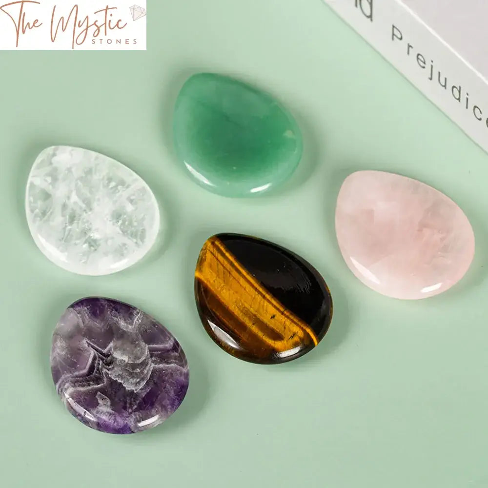 Amethyst & Rose Quartz Chakra Healing Worry Stones