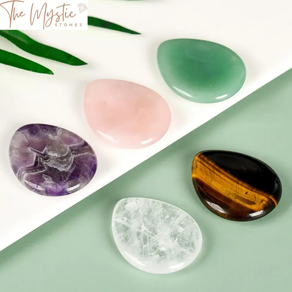 Amethyst & Rose Quartz Chakra Healing Worry Stones