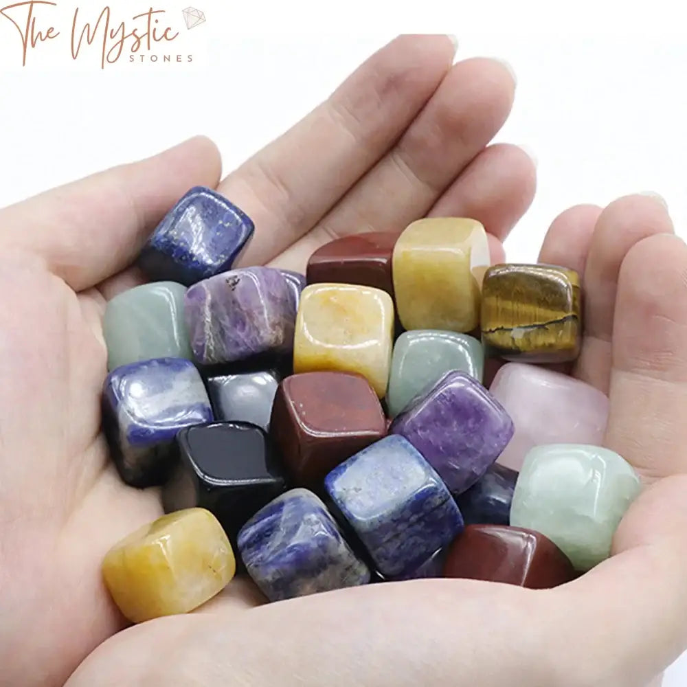 Amethyst & Rose Quartz Healing Stone Cubes