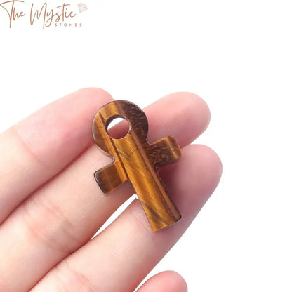 Ancient Egyptian Ankh Agate Pendant