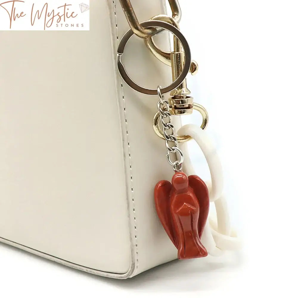 Angel Gemstone Keychain