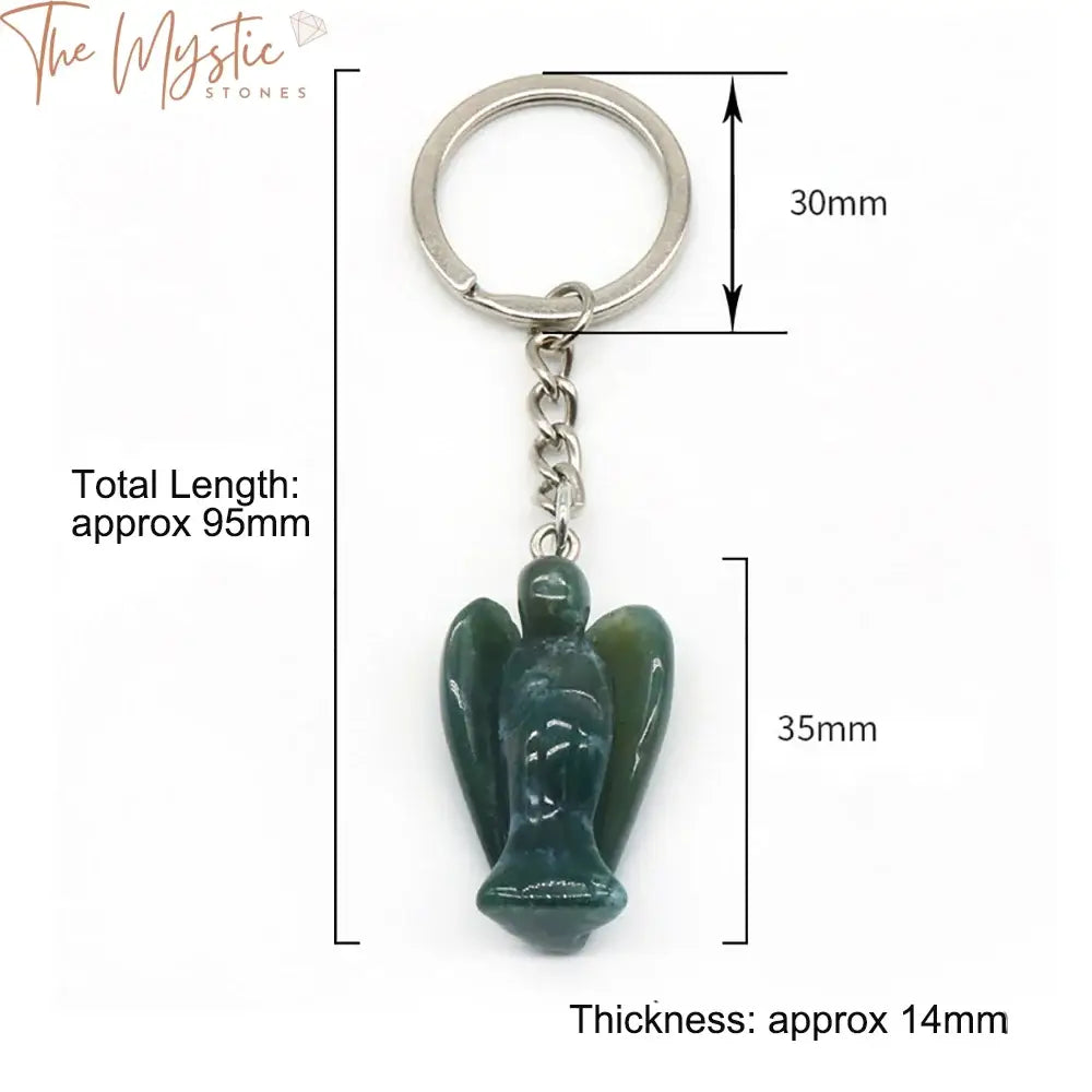 Angel Gemstone Keychain