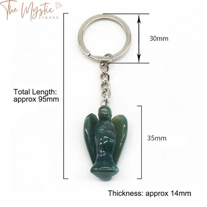 Angel Gemstone Keychain