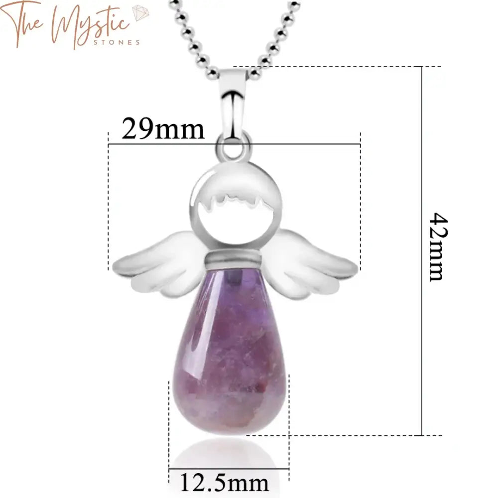 Angel Stone Pendant Necklace