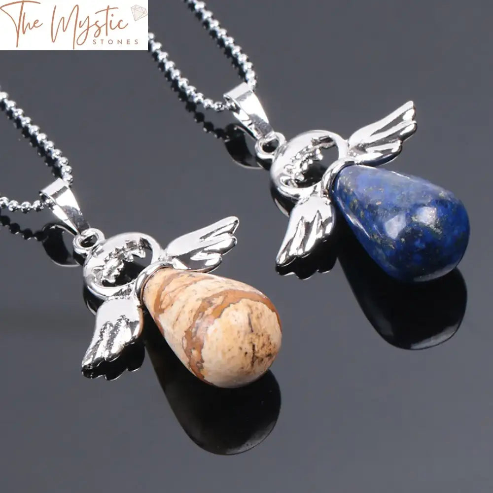 Angel Stone Pendant Necklace