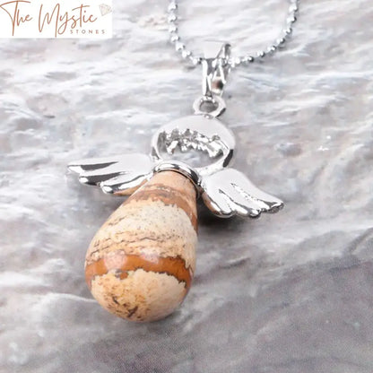 Angel Stone Pendant Necklace