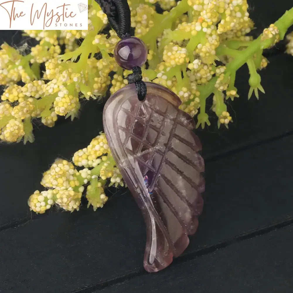 Angel Wing Gemstone Pendant Necklace