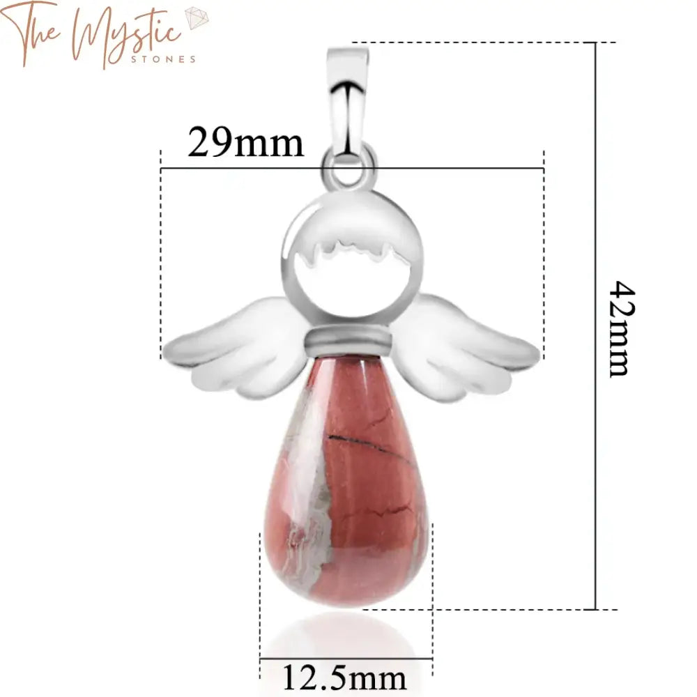 Angelic Gemstone Pendant - Pink Quartz & Aventurine