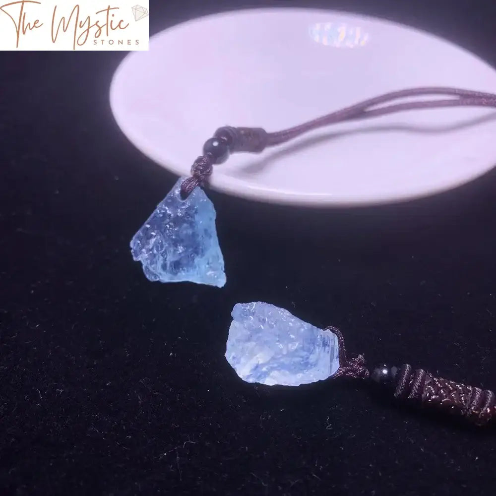 Aquamarine Raw Stone Pendant