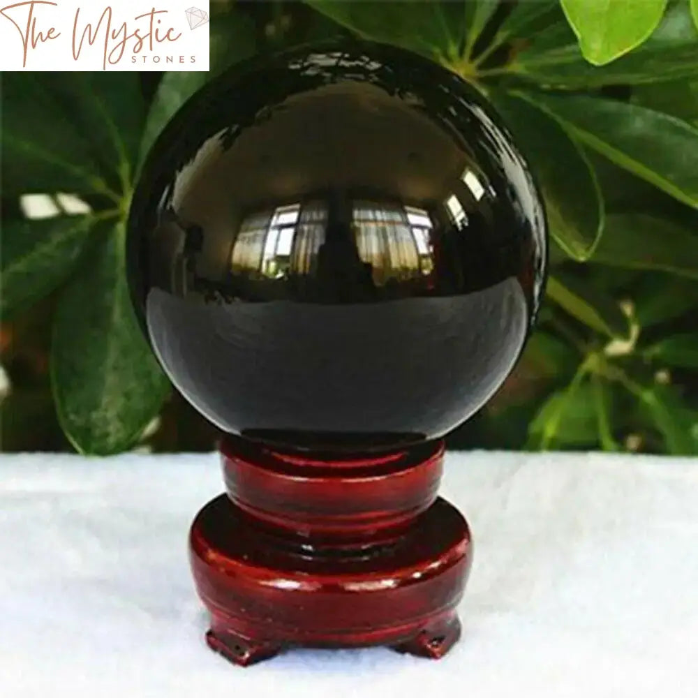 Asian Black Obsidian 40Mm Healing Sphere