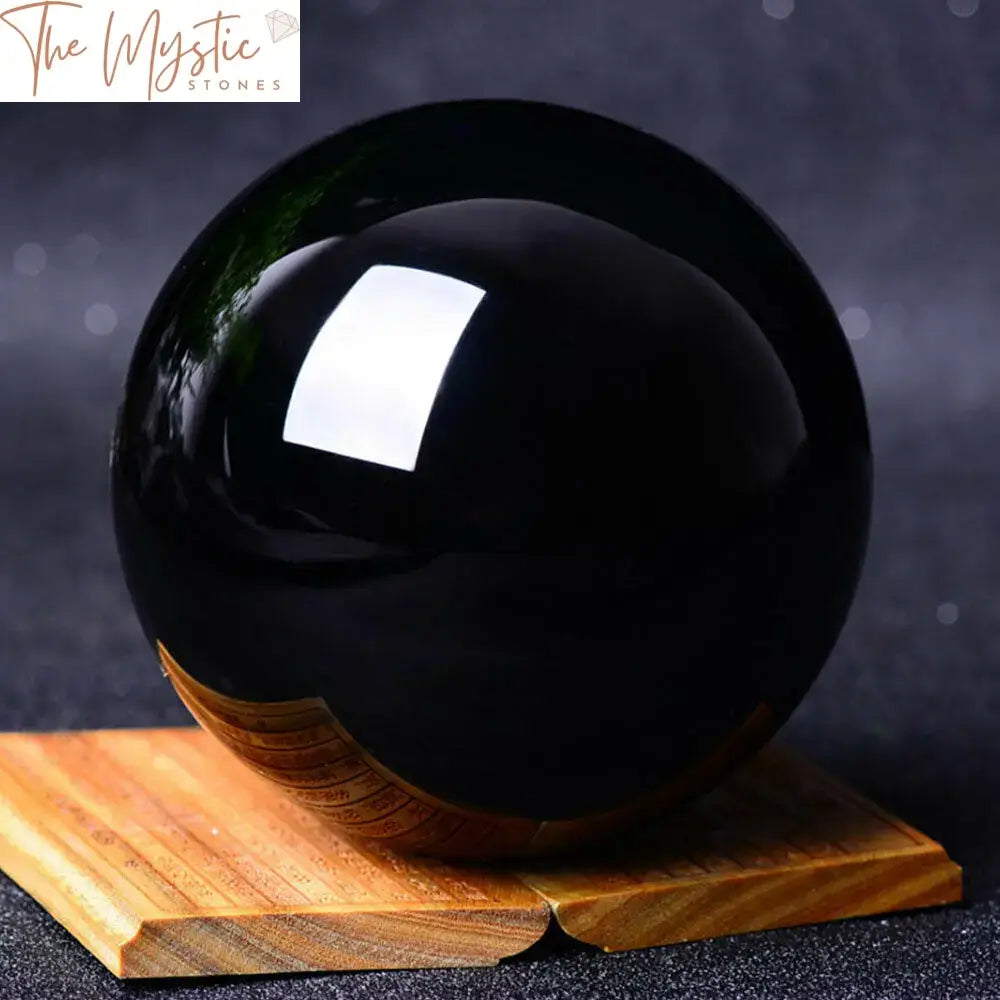 Asian Black Obsidian Crystal Sphere 20-60Mm