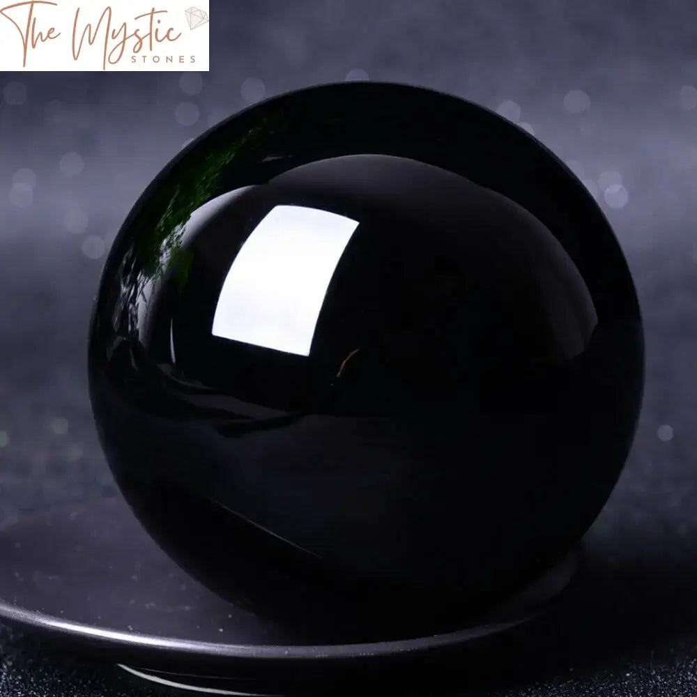 Asian Black Obsidian Crystal Sphere 20-60Mm