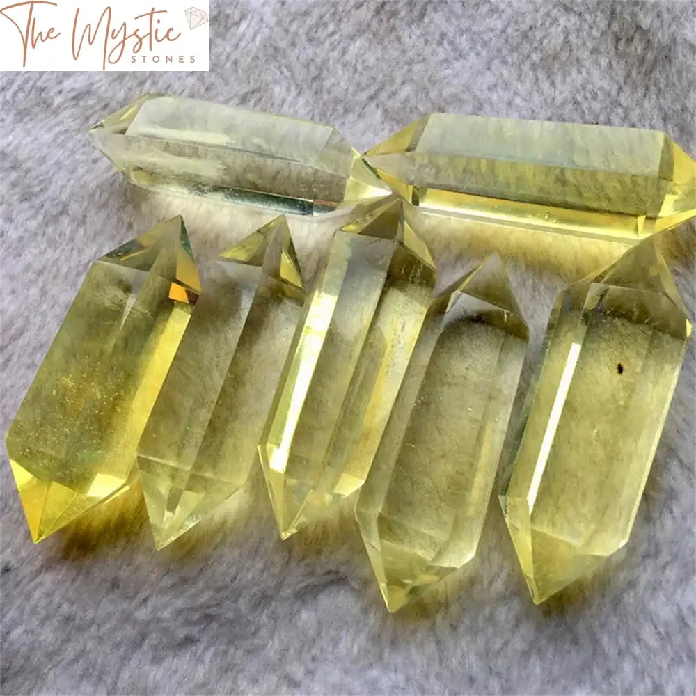 Asian Citrine Quartz Hexagonal Wand