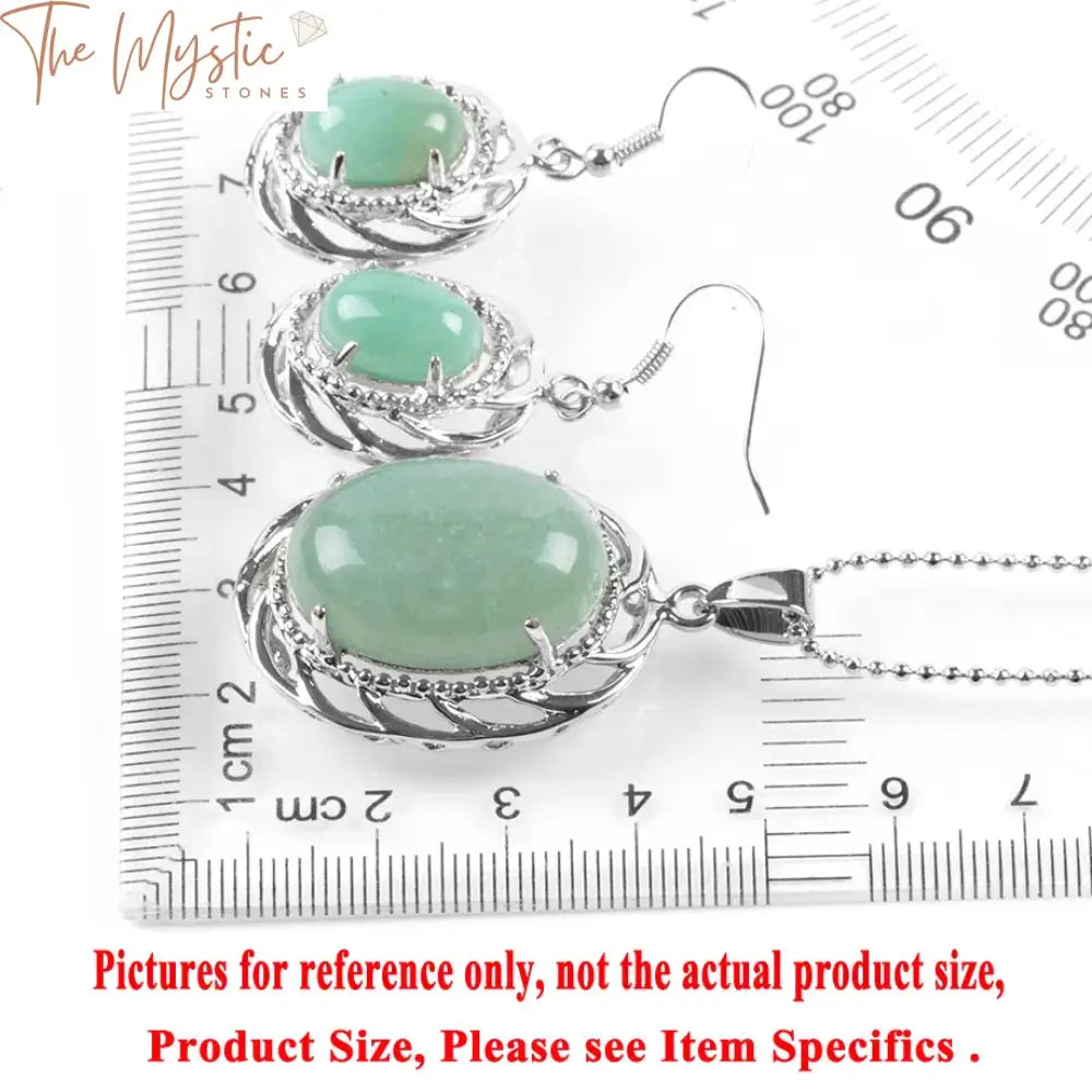 Aventurine & Quartz Bridal Jewelry Set