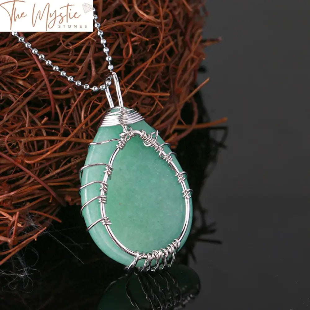 Aventurine Tree Of Life Pendant