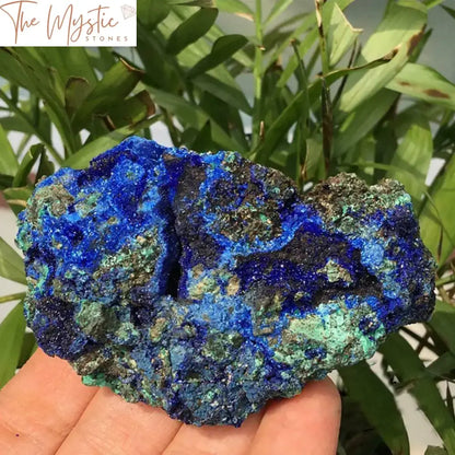 Azurite Malachite Geode Crystal Specimen