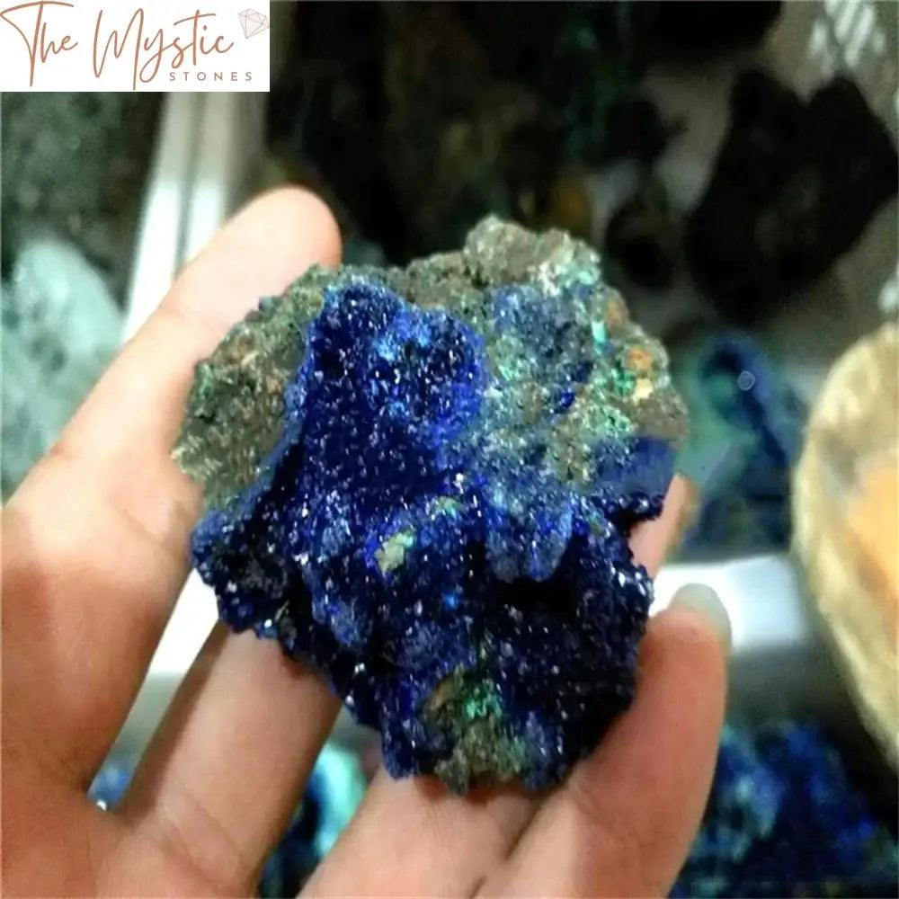 Azurite Malachite Geode Crystal Specimen