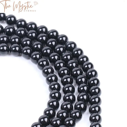 Black Agate Onyx Beads (4Mm-10Mm)