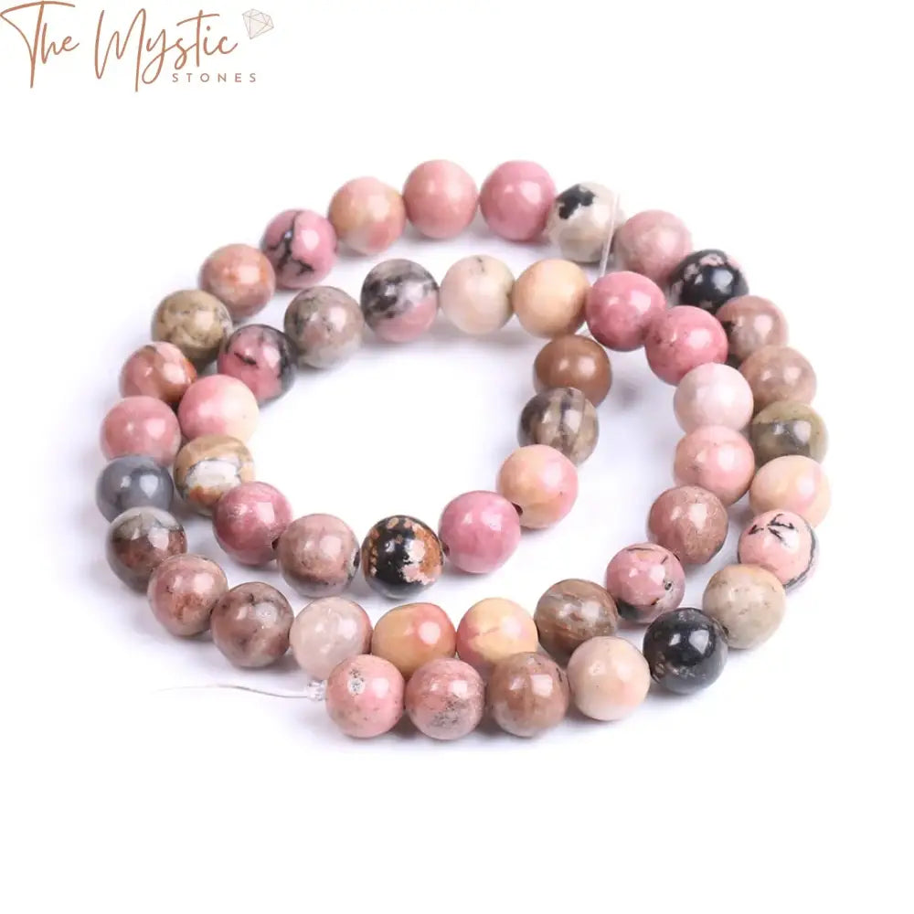 Black Line Rhodonite Beads - Assorted Sizes